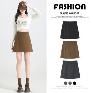 High Waist Thickened Woolen Mini Skirt for Women A-Line Spring Autumn Winter New Arrival Short Skirts High Waist Style