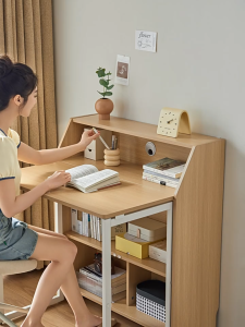 Foldable Storage Desk Small Apartment Computer Desk Study Desk Bedroom Furniture Storage Desk