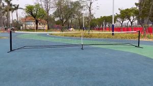 Portable 22 FT Pickleball Net Set with Carrying Bag Steel Frame Weather-Proof Pickleball Game