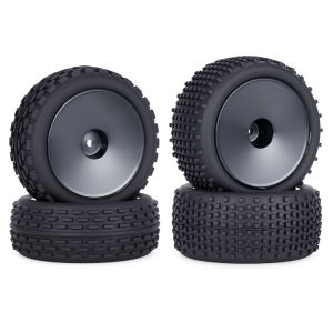 1/10 2WD RC Off-Road Buggy Car Wheel Tires 12mm Hex Front and Rear Tyres for Tamiya Xray Xb2 Serpent Srx2 Tekno Eb410