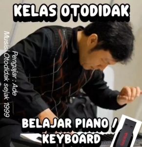 Kelas Otodidak Piano Organ Keyboard Basic Dalam bentuk flashdisk dan google Drive