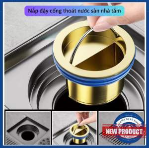 Nắp đậy cống thoát nước ngăn mùi chống côn trùng bằng đồng van thoát nước 1 chiều
