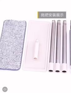 2 In 1 Self Clean Wash Dry Hands FreeMagic Flat Spin Mop Scratched Mop Lazy Flat Mop FreeHand Wash-Asianmart