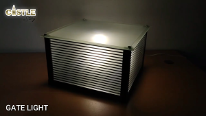 Modern Outdoor Gate Light Italy Branded Design Super Bigger Size for choose Full Outside Glass Stainless Steel Base