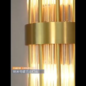 Retail and wholesale Crystal Wall Lamp Luxury Post -Modern Corridor Bedroom Living Room Bracket Lighting