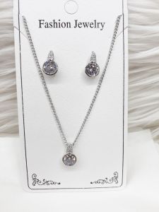 Kalung Xuping Set+Anting Tusuk Dewasa Model KoreaTerbaru Elegan Dilapisi Emas 18k