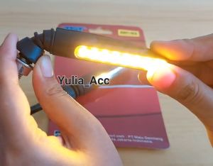 Lampu Sein Running LED 2 Warna Sen Senja Universal Motor Vixion Cbr Aerox Verza Dll