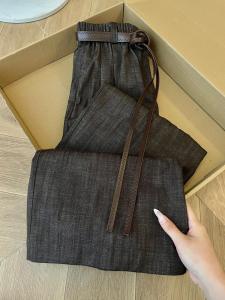 High Waist Straight Leg Suit Wide Leg Pants Womens Autumn Fashion Slimming Long Trousers JUBAI~D Matched with Belt