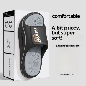 Mens Outdoor Wearable Thick Bottom EVA Slippers Anti-Slip Wear-Resistant Summer Casual Slip-On Sandals Comfortable Footwear