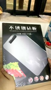 Thớt Inox 304 Kháng Khuẩn Loại Lớn 34X24Cm Siêu Bền