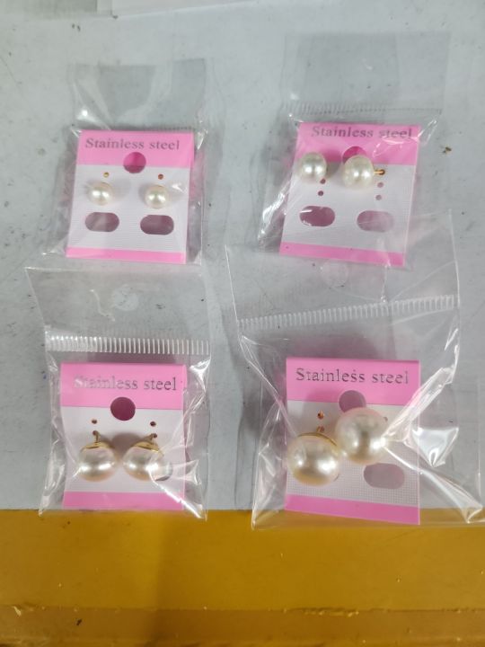 Fashionable%20Stainless%20Pearl%20Earrings,%20Different%20Sizes,%201%20Pair%20-%20Image%205