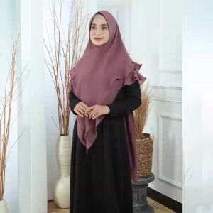 BISA COD Hijab Syari Pet Antem Kode SIGE Bahan Ceruty Babydoll By AjeZas Collection