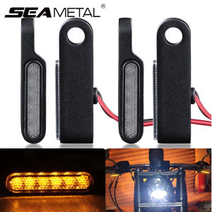 SEAMETAL 12V Motorcycle Turn Signal Light Streamer Lighting Signal Indicator