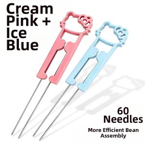 Ergonomic Small Bean Dual-Needle Picking Tool 2.6mm