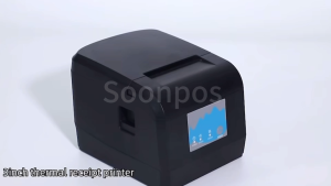 Soonpos 58mm 80mm Desktop POS Thermal Receipt Printer Auto Cutter Wall- Mounted Support Cash Drawer for Restaurant Kitchen Retail Compatible with Loyverse POS Salespaly POS Food Panda UTAK POS Bluetooth WiFi LAN USB