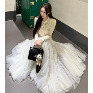 YIFANSHI | Chân Váy Midi A-Line Cao Waisted Thiết Kế Cảm Giác