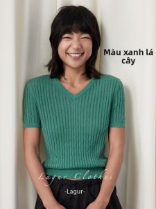 Lagur | Áo Thun Vintage Cable Knit Thoáng Khí