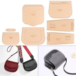 1Set Womens Single-Shoulder Bag Fashionable Storage Wallet - Kraft Paper Template DIY Leather Handmade Crafts-Sewing Template