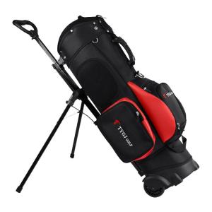 TTYGJ | Wheeled Golf Bag Shoulder and Frame Stand Carrying