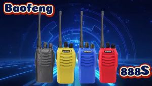 Baofeng Walkie Talkie BF-888S Portable Type-C Two Way Radio Set Of 2 5Watts High Power Mini FM Radio 16 Channels 5KM Long Range Original COD