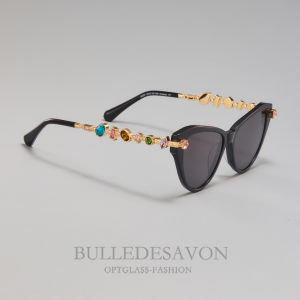 BULLE DE SAVON | Elegant Tortoiseshell Cat-Eye Sunglasses Anti-UV