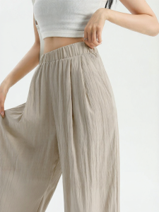 Warrior | Spring Summer New Casual Pants for Women Lightweight Silk Fabric Wide Leg Design