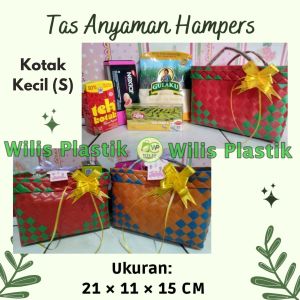Tas Souvenir Anyaman Plastik Murah HAMPERS Parcel Hantaran Sembako Wadah Thinwall Sterofoam