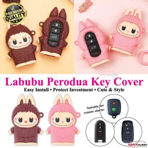 Labubu Silicone Key Remote Cover Case ALZA ARUZ ATIVA AXIA BEZZA KANCIL KELISA KENARI MYVI VIVA VIOS Sarung Kunci Kereta
