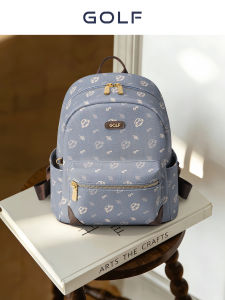 Golf | Retro Print Light Large Capacity Trendy Cultural Student Backpack