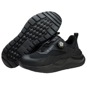 Summer Safety Shoes Men Anti Smash Anti Puncture Wear Resistant Lightweight Steel Toe Work Boots Protective Footwear