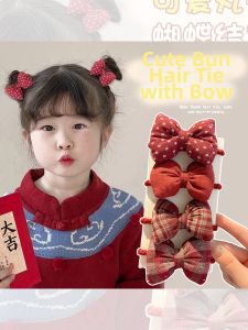 PINK EMPRESS | Red Bow Hair Tie Elastic