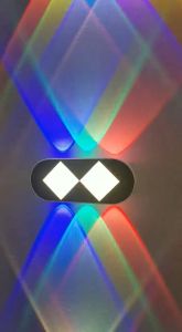 WARM WHITE + RGB MULTI COLOR UP DOWN LED WALL LIGHT STYLE EFFECT LED WALL LAMP LAMPU DINDING LED