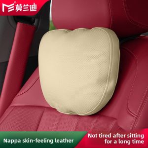 MORANDI | Nappa Leather Car Headrest Neck Pillow