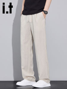 izzue | Cool American Style Breathable Linen Casual Pants Summer Slim Fit