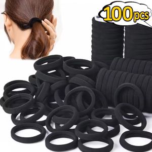 High Elastic Hair Bands for Women Girls Black Basic Hair Tie Headband Simple Ponytail Holder Scrunchies Hair Accessories