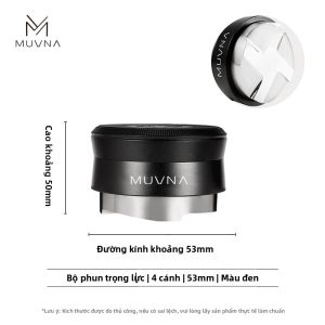 Muvna | Dụng Cụ Phân Phối Cà Phê Tự Động Trọng Lượng Thép Không Gỉ 51/53/58mm