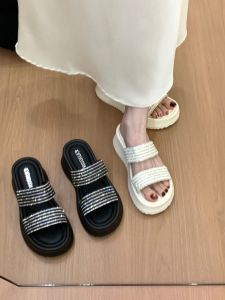 XUJIA | Elevating Bling French Flat Sandals