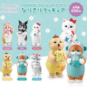 Japan In Stock Kitan Sanrio × Mofusand Joint Capsule Toy Cat Ugly Fish Hello Kitty Cinnamoroll Babycinnamoroll