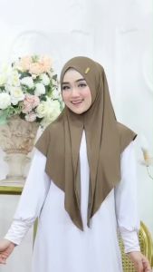 JILBAB INSTAN SEGITIGA OVAL by AL FAREZI / JILBAB INSTAN DEWASA TERBARU / JILBAB INSTAN JERSEY