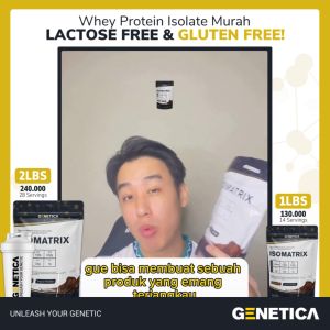 GENETICA Isomatrix 5 lbs 2267 gram - Whey Protein with Isolate Vegan Protein Suplemen Fitness