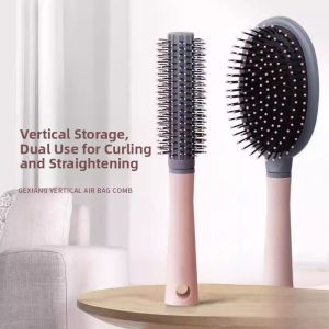 gumahus | Womens Curling Brush with Round Cylinder for Home Use and Volume Styling