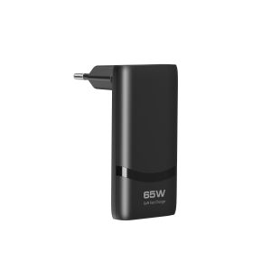 65W Dual Type-C GaN Fast Charger EU Foldable Plug PD QC Quick Charge Small Portable Power Brick for iPhone Samsung iPad Tablet