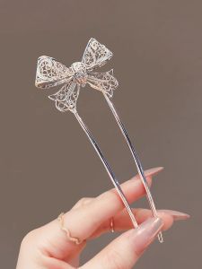 Phụ Kiện Tóc U Shaped Butterfly Knot Trang Trí Tóc Hanfu Quần Áo Trung Hoa Phụ Kiện Tóc Tinh Tế Xu Hướng Mạng Lưới