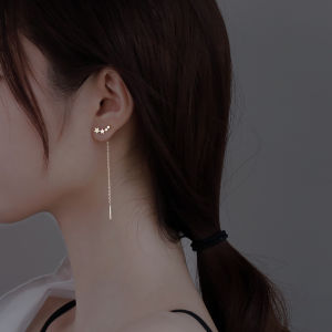 YINAO | Bông Tai Bạc 925 Dây Rơi