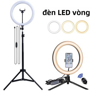 Đèn LED Selfie Ring Light 26/33cm Đèn Chụp Ảnh USB Có Thể Điều Chỉnh Độ Sáng Có Điều Khiển Từ Xa Cho Điện Thoại Video Live Fill Light