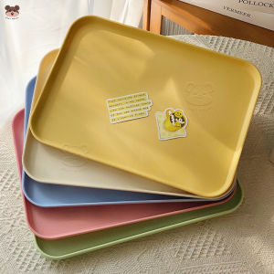 Đĩa Đựng Đồ Hình Vuông Dopamine INS Đồ Ăn Uống Cho Trẻ Em Nhà Hàng Đĩa Đựng Cốc Trà Đĩa Đựng Đồ Dùng Ăn Uống Cho Khách Sạn