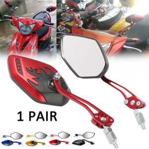 Jkk[hàng Có Sẵn] 2 Chiếc Gương Chiếu Hậu Xe Máy Thông Dụng 8Mm 10Mm Cho Honda Suzuki Yamaha