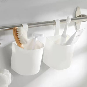 YESPERY Japanese Wall Hanging Shower Toiletries Hanging Basket Bathroom Plastic Toothbrush Organizer Bathroom Drainer Storage Holder Kitchen Balcony Organizer Basket