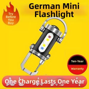 Portable Multi-function Waterproof LED Torch Keychain Power Bank