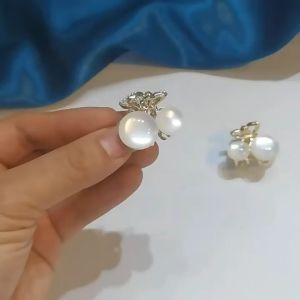 Korean Cute cherry opal small hairpin small top clip side bangs clip 可爱樱桃猫眼石小发夹小巧顶夹感侧边刘海夹小号抓夹
